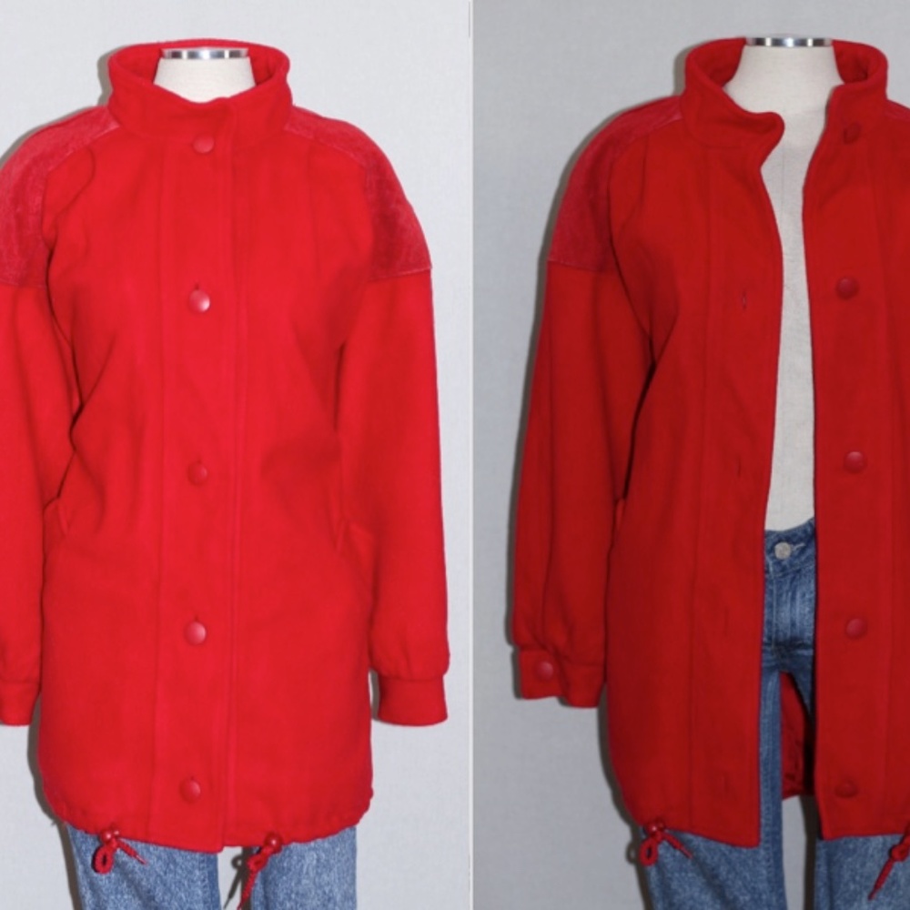 Fleet Street Wool Red Coat